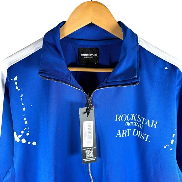 Rockstar Original Art District Full Zip Track Jacket Men’s L - Streetwear Skater - Picture 4 of 14